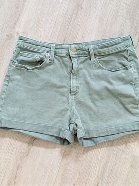 Universal Thread Green Khaki Cuffed Casual Summer Shorts 14